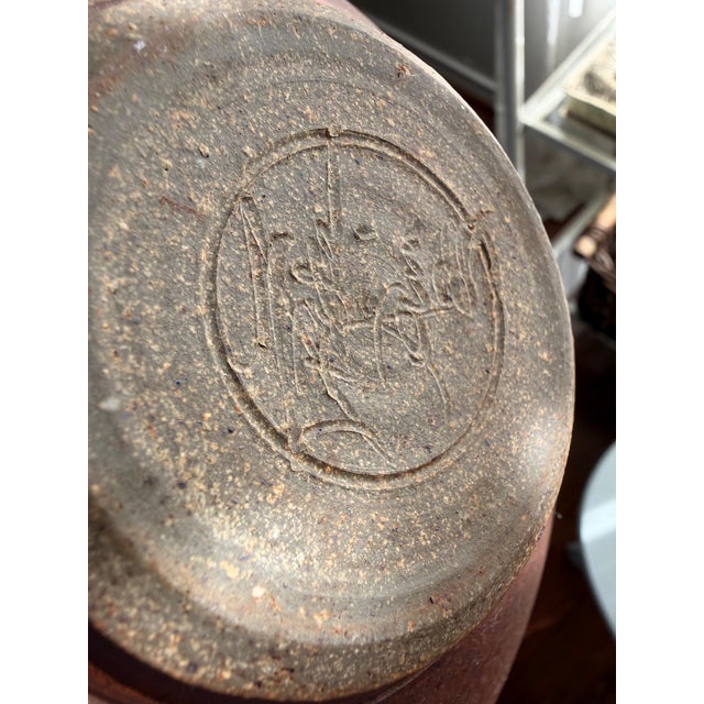 Vintage Studio Pottery Stoneware Urn - Micheal Frasca & Richard Aerni For Sale - Image 11 of 13