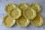 Set of 8 Octagon 1776 Independence Ironstrone small plates in bright Daffodil yellow made in Japan circa 1970s by...