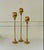 1950s Brass Candlesticks - Set of 3 For Sale - Image 4 of 7