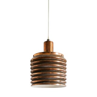 Swedish Mid Century Decorative T-642 Copper Ceiling Pendant Lamp by Hans Agne Jakobsson, 1960s For Sale
