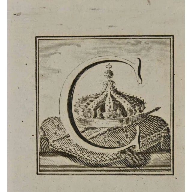 Letter of the Alphabet C, from the series "Antiquities of Herculaneum", is an etching on paper realized by Luigi...