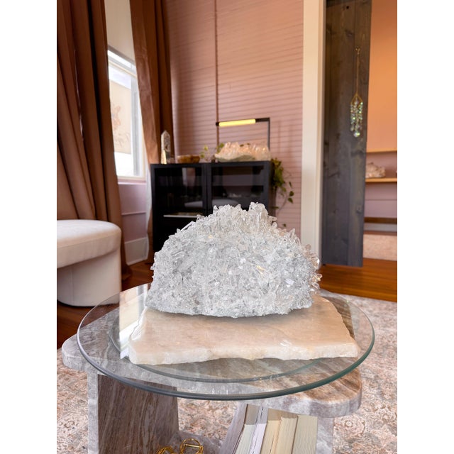 Early 21st Century Himalayan Quartz Crystal Cluster – High Clarity Multi-Point Formation, Sculptural Natural Specimen "Odette" For Sale - Image 5 of 18