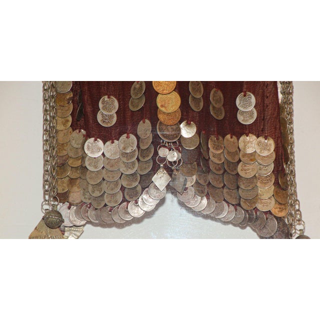 Islamic Face Veil, Egyptian Bedouin Desert Garment Nikab Framed Collectible For Sale - Image 10 of 17