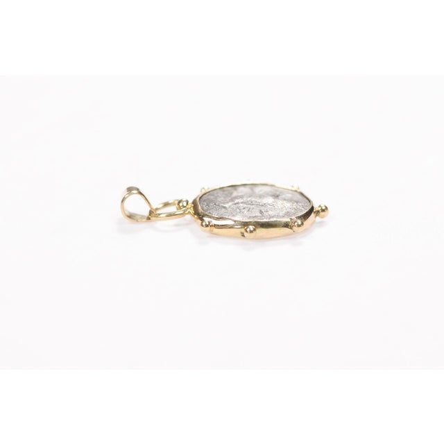 Crab Didrama [Coin] Pendant W/ 18 Kt Gold For Sale - Image 9 of 12