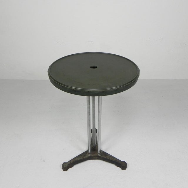 1930s Art Deco Bistro Table with Bakelite Top, 1930s For Sale - Image 5 of 16