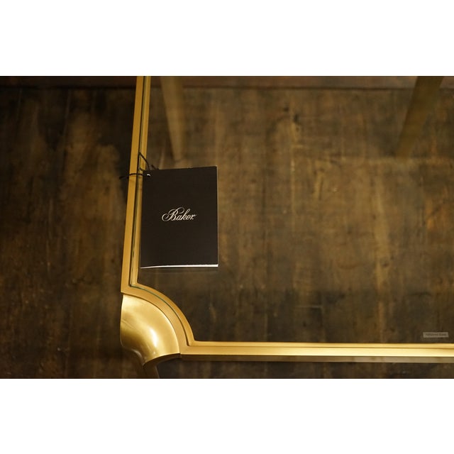 Luxe Lotus Bronze and Glass Side Table by Baker Furniture For Sale In Chicago - Image 6 of 10