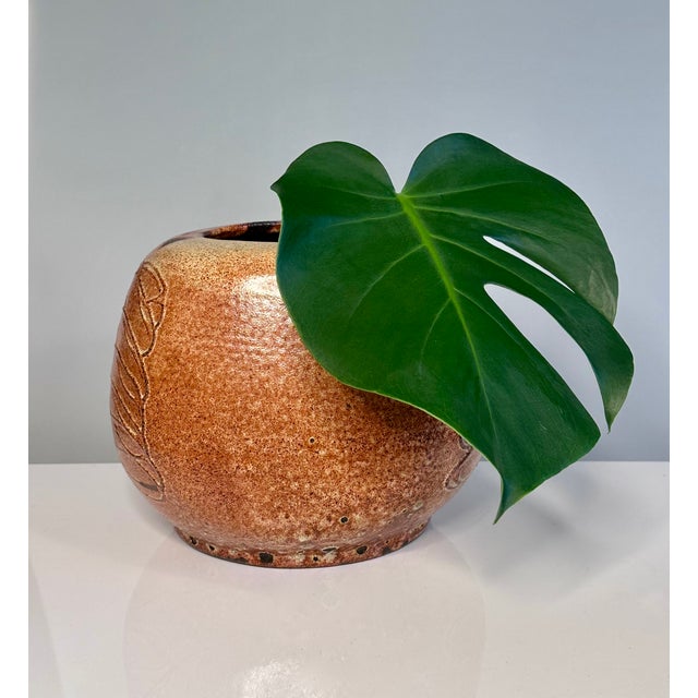 Modernist Sculptural Studio Ceramic Art Vase from Helma Klett, Germany, 1950s For Sale - Image 16 of 18