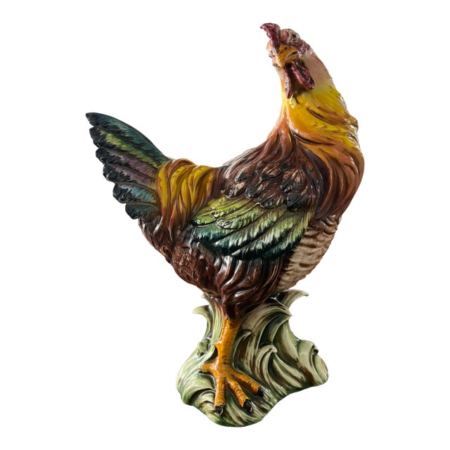 Sur La Table Porcelain Rooster, 20th Century For Sale