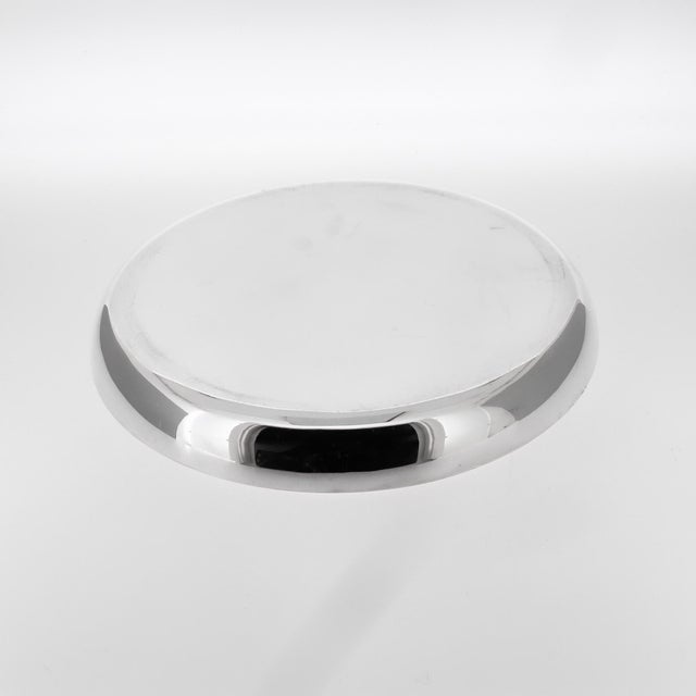 Pair of Signed Mid-Century Asprey & Co. Sterling Silver Wine Bottle Coasters For Sale - Image 12 of 14