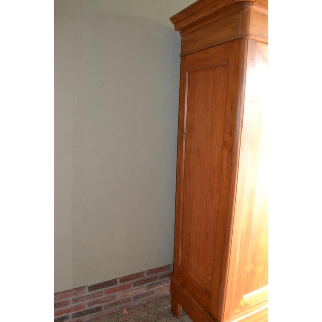 Brown Antique Cherry Wood Cabinet For Sale - Image 8 of 10
