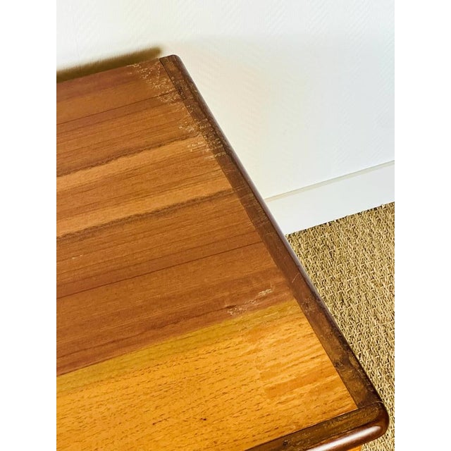 Low Scandinavian Sideboard in Teak with Hairpin Legs, 1960s For Sale - Image 18 of 18