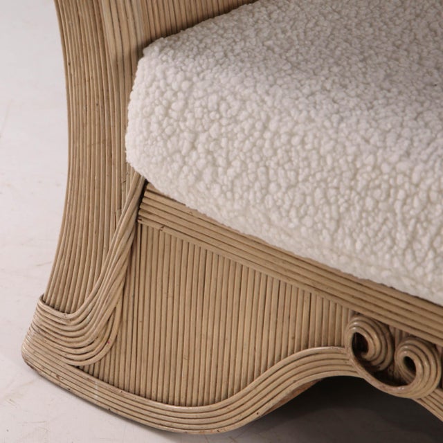 Ivory Rattan Lounge Chair by Betty Cobonpue, 1970s For Sale - Image 8 of 17