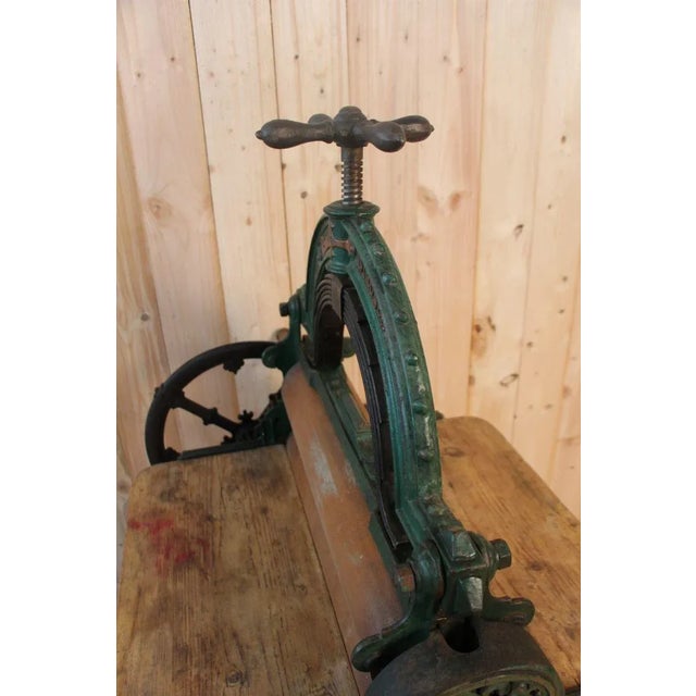 Antique Cast Iron Sheet Press For Sale - Image 10 of 11