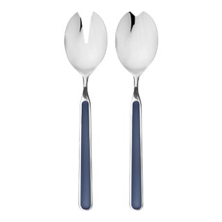 Mepra Fantasia 2-Piece Salad Servers Set, Dark Cobalt For Sale