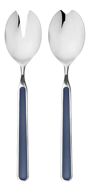 Mepra Fantasia 2-Piece Salad Servers Set, Dark Cobalt