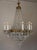 1940s Italian Empire Style 12-Light Chandelier in Brass, Crystal and Cut Glass, 1940s For Sale - Image 5 of 15