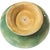Rustic 19th C Majolica Begonia Leaves Compote C1880s Kelly Green and Chestnut Brown For Sale - Image 3 of 3