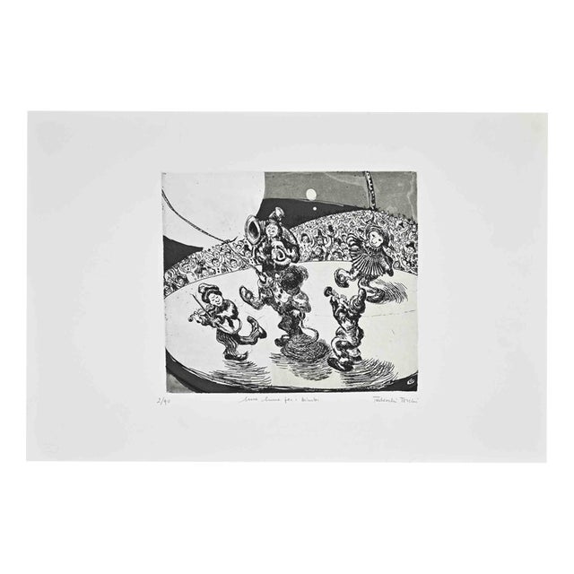 Amedeo Tedeschi Toschi, A Moon for Children, 1990s, Etching For Sale