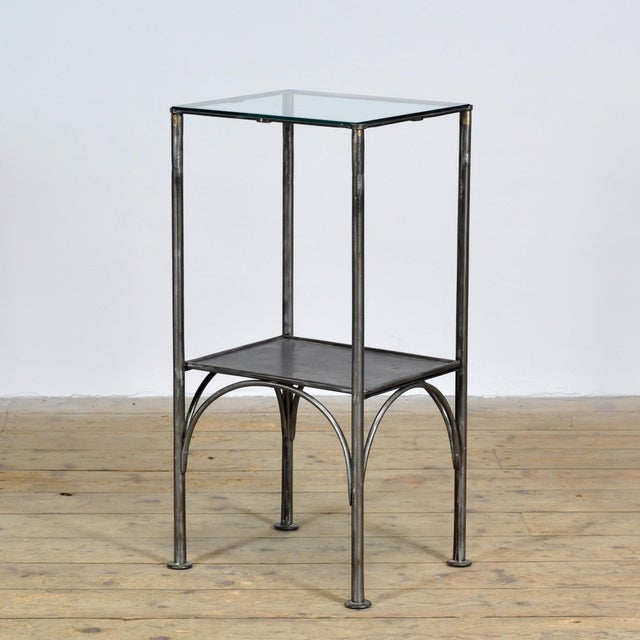 Black Iron Bedside Table, 1910s For Sale - Image 8 of 8