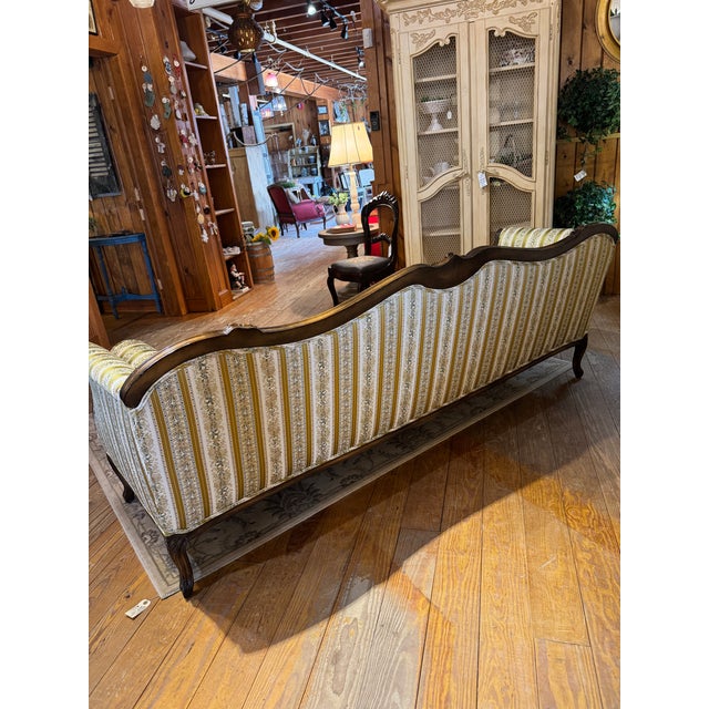 Green Mid 20th Century Louis XV Style French Sofa For Sale - Image 8 of 9