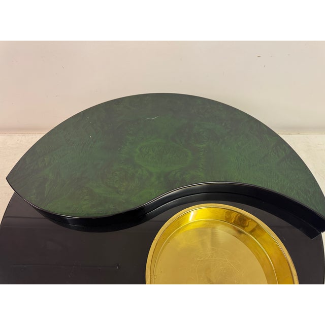 Yin Yang Revolving Coffee Table, Italy, 1970s For Sale - Image 13 of 14