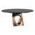 Bronze "Modena" Round Table With Bronze and Stainless Steel, Handmade For Sale - Image 8 of 12