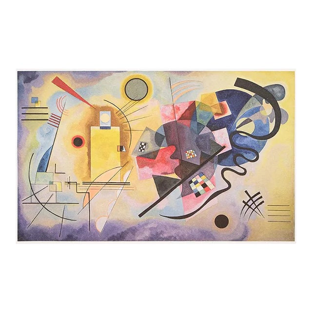 C. 1980s After Wassily Kandinsky "Yellow, Red, Blue", German Edition Full-Color Print For Sale
