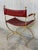 1960s Italian Hollywood Regency Chrome and Leather Savonarola Director's Chairs For Sale - Image 4 of 13