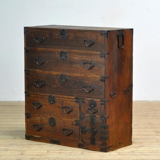 Japanese Tansu Chest of Drawers, 1870 For Sale - Image 15 of 15