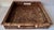 This wonderful Brown woven rattan square tray features inset handles as shown. Great for serving, to use in a bar area,...