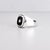 Large Vintage Sterling Silver, Onyx Cabochon, & Diamond Men's Signet Style Ring For Sale In Philadelphia - Image 6 of 15