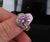 Late 20th Century 2.02ct Gia Ceylon No Heat Pink Sapphire 1.00ct Diamond Platinum Ring Size 5.25 For Sale - Image 15 of 18