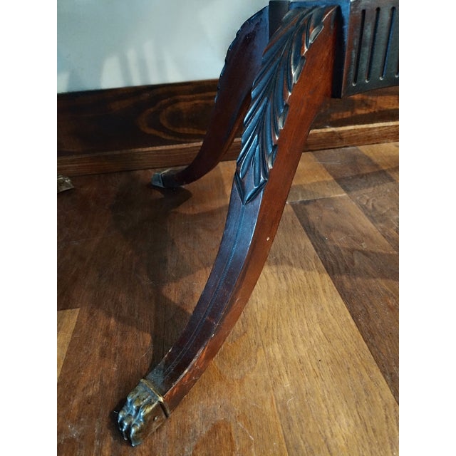 Classic set of 2 Mahogany side/end table Original thick leaded glass (1/4 inch thick) Great for displaying items under glass