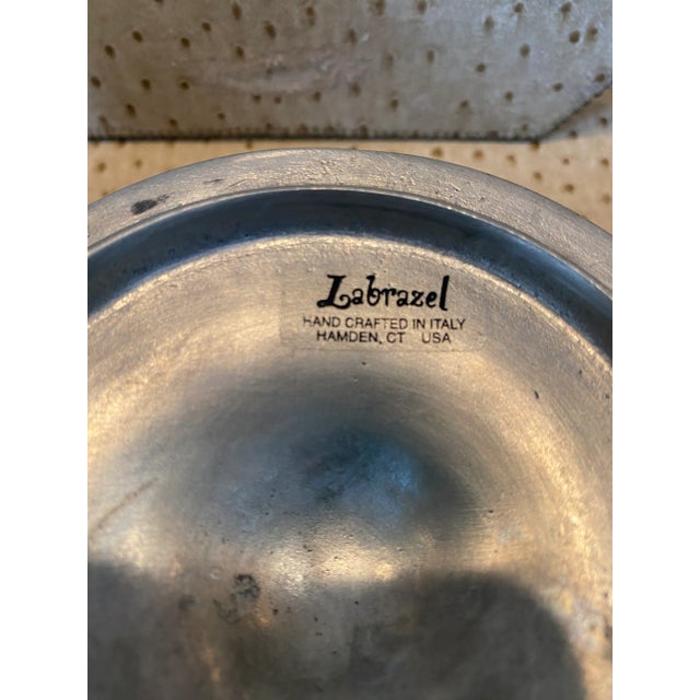 Italian Vintage Labrazel Ceramic and Pewter Jar With Cover, Made in Italy For Sale - Image 3 of 9