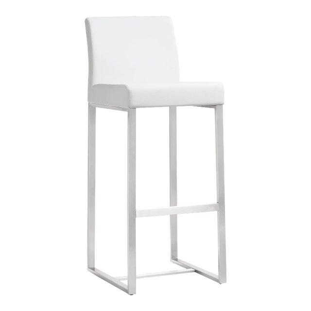 Furnish your kitchen or bar area in contemporary style with the Denmark bar stool from TOV. The solid stainless steel...