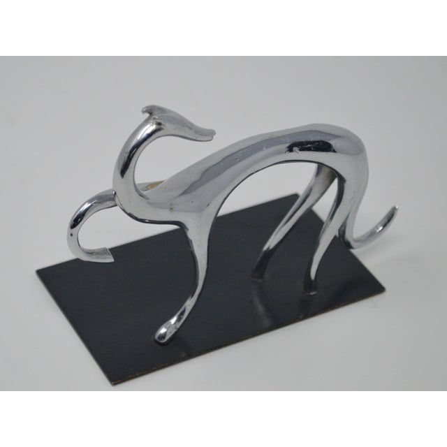 Art Deco Laszlo Hoenig Attribute Greyhound Sculpture For Sale - Image 3 of 10