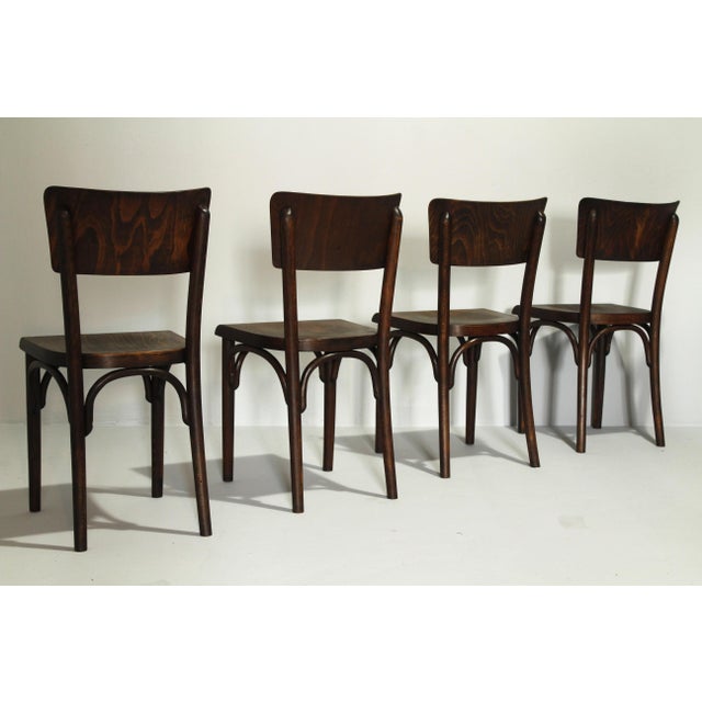 Thonet H-48 Pub Chairs by Michael Thonet, 1930s, Set of 4 For Sale - Image 4 of 15