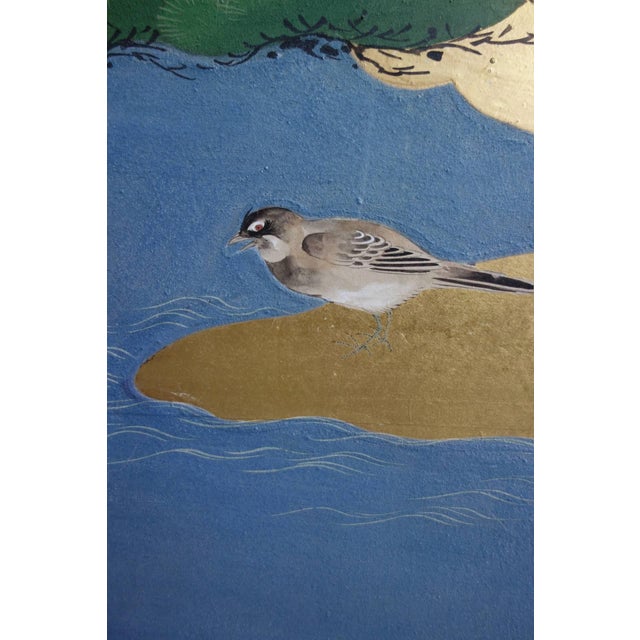 Japanese Kano School Multi Panel Screen For Sale - Image 4 of 10