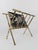 Metal Vintage Gilded Brass & Faux Bamboo Magazine Rack, Italy, 1960s For Sale - Image 7 of 18