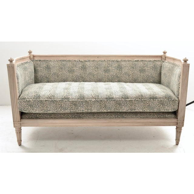 Completely charming, small loveseat originally purchased in France in the 1920s by previous owner. Refreshed in a clean...