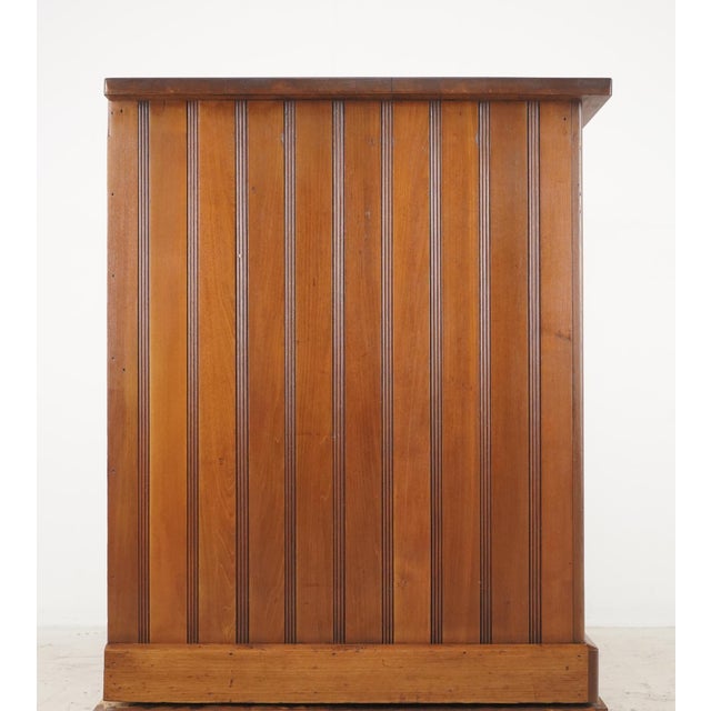 Wood Antique Victorian Ten Drawer Flat File Cabinet For Sale - Image 7 of 9