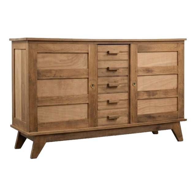 Mid-Century French Reconstruction Sideboard by René Gabriel, 1945 For Sale