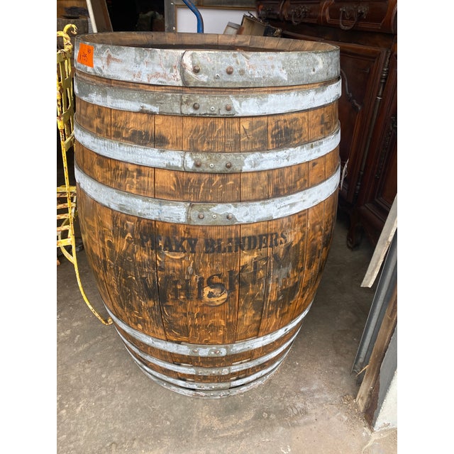 Vintage Peaky Blinders Irish Whiskey Oak Stave Barrel For Sale - Image 11 of 12