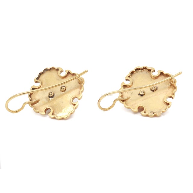 Antique Victorian 14k Gold & Red Coral Earrings For Sale - Image 14 of 14