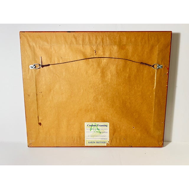 Framed Antique Italian Villa Landscape Oil on Board Painting For Sale - Image 9 of 10