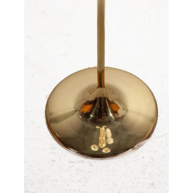 Brass and Opal Globe Floor Lamp, Germany, 1970s For Sale - Image 9 of 11