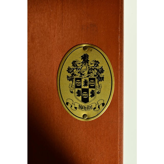 White Furniture Georgian Flame Mahogany Breakfront Bookcase Cabinet, Circa 1960s For Sale - Image 9 of 16
