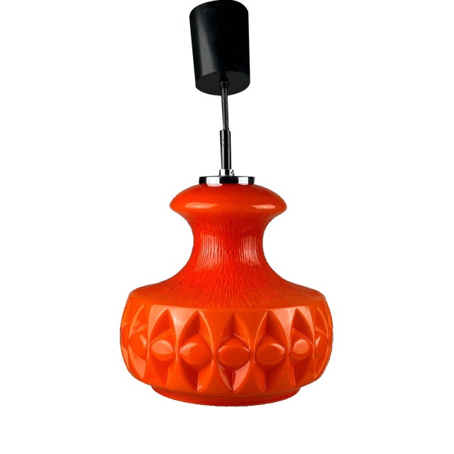 Glass Pendant Lamp from Peill & Putzler, 1970s For Sale