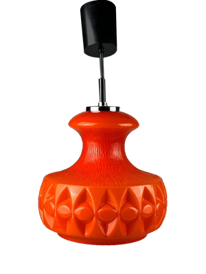 Glass Pendant Lamp from Peill & Putzler, 1970s