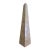 Late 20th Century Neoclassical Marble Obelisk in Variegated Brown and Tan Stone For Sale
